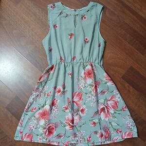 Womens Sweet Rain Floral Dress